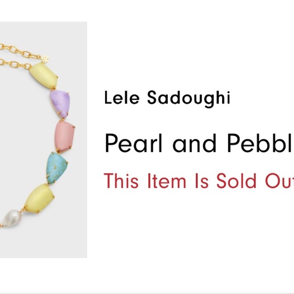 Lele Sadoughi
Pearl and Pebble Collar - Picture 2 of 4